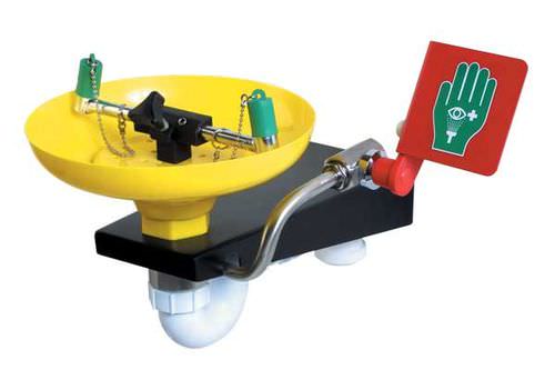 Настенный фонтанчик для промывки глаз - STD-75G - Hughes Safety Showers - из пластика / для опасных сред / для интерьера