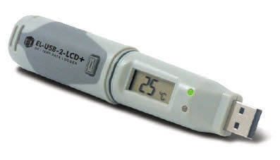 Регистратор данных для измерения температуры - -35 ... +80 °C, 0 - 100 % RH | EL-USB-2-LCD+ - Lascar Electronics - для измерения относительной влажности / точка росы / USB