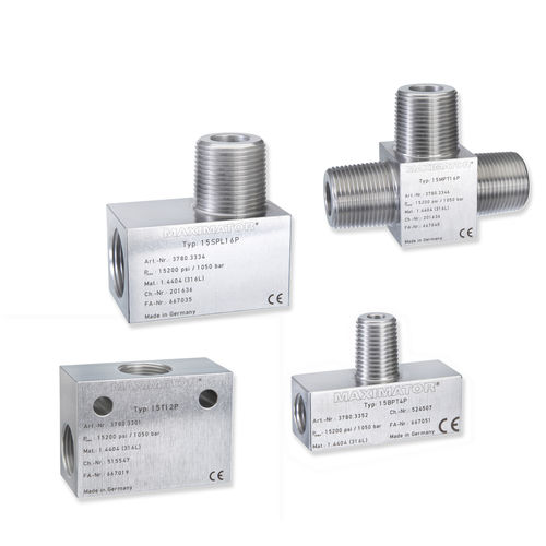 Пневматический фитинг - 15L series  - Maximator GmbH - винтовой / крестовидный / Т-образный