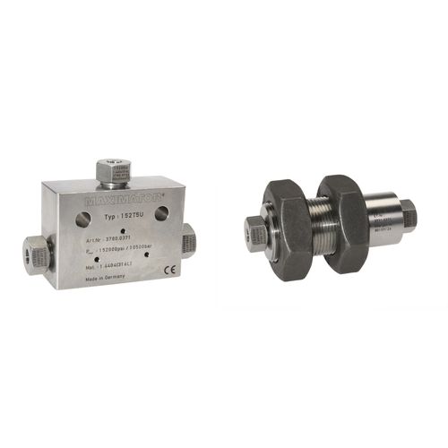 Гидравлический фитинг - 152 series  - Maximator GmbH - винтовой / из нержавеющей стали / антивибраторы