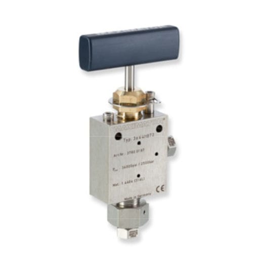 Клапан с ручным управлением - 36V series  - Maximator GmbH - для регулировки / для газа / из нержавеющей стали
