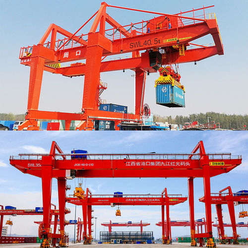 Мобильный козловой кран - smart port - Henan Weihua Heavy Machinery Co., Ltd - для разгрузки судна / для контейнера