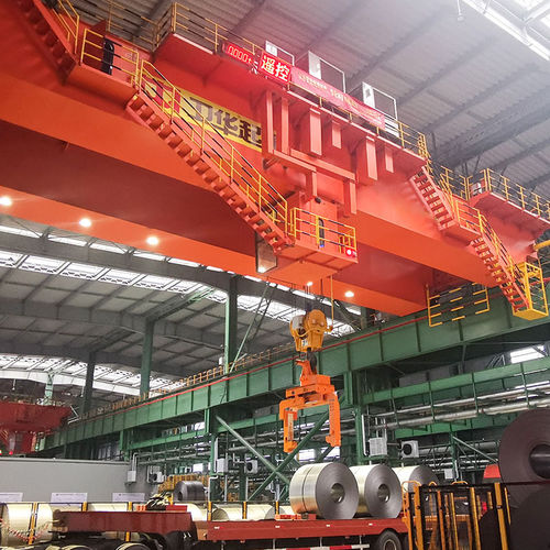 Двухбалочный мостовой кран - Henan Weihua Heavy Machinery Co., Ltd - умный / для цеха / для перемещения плит