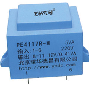 Трансформатор для источника электропитания - PE4117R-M - YHDC Dechang Electric - инкапсулированный / монофазовый / на CI