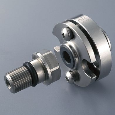 Поворотное соединение для масла - ESX20M-T - RIX Europe - многозаходное / для станка / из нержавеющей стали