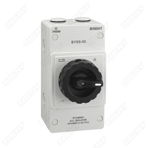 Многополюсный разъединитель - BYSS-50 - Zhejiang Benyi Electrical Co.,ltd. - DC / для фотогальванического оборудования / для солнечного ИБП