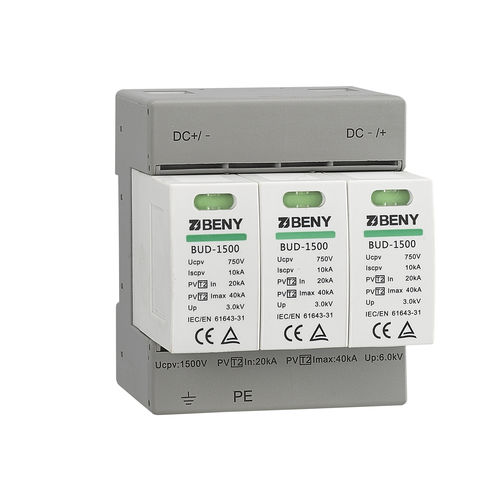 Коробка разрядника постоянный ток - BUD-1500 - Zhejiang Benyi Electrical Co.,ltd. - тип 2 / для электронного оборудования / для фотогальванической установки