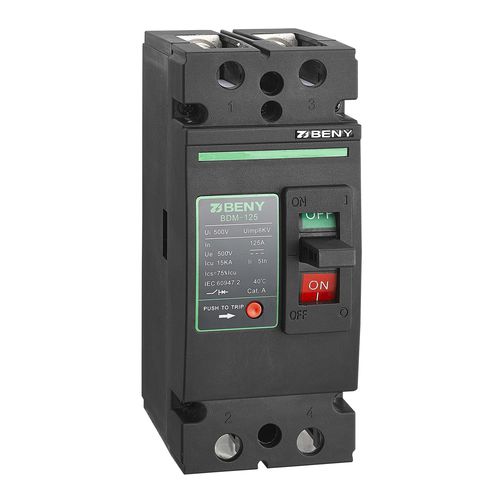Термический выключатель - BDM-125 - Zhejiang Benyi Electrical Co.,ltd. - постоянный ток / для сверхнагрузки / 2 полюса