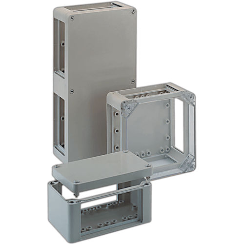 Корпус с фланцем - PFS series - ROSE Systemtechnik - прямоугольный / из армированного стекловолокном полиэстера / промышленный