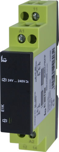 Электромеханическое реле 24 Vcc - E1K - TELE Haase Steuergeraete GmbH - 1NO/NF / низкопрофильное / на DIN-рейке