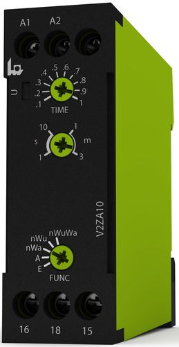Электронный таймер - V2ZA10 3MIN - TELE Haase Steuergeraete GmbH - аналоговый / задержки / на DIN-рейке