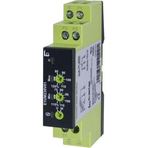 Реле для наблюдения напряжения - E1UM230V01 - TELE Haase Steuergeraete GmbH - 1NO/NF / AC/DC / монофазовое