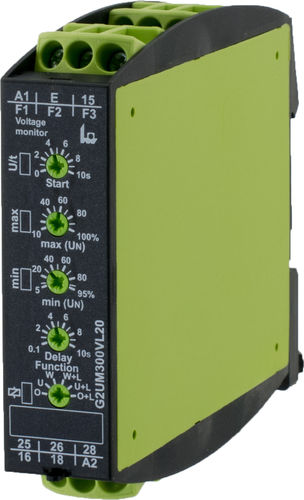 Реле для наблюдения напряжения - G2UM300VL20 - TELE Haase Steuergeraete GmbH - 2NO/NF / AC/DC / монофазовое