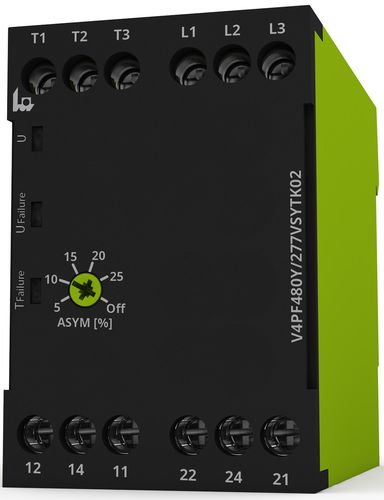 Реле для наблюдения напряжения - V4PF480Y/277VSYTK02 - TELE Haase Steuergeraete GmbH - порядка чередования фаз / отсутствие фазы / перекос фаз