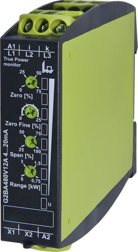 Датчик мощности на DIN-рейке - G2BA480V12A 4...20mA - TELE Haase Steuergeraete GmbH - трехфазовый