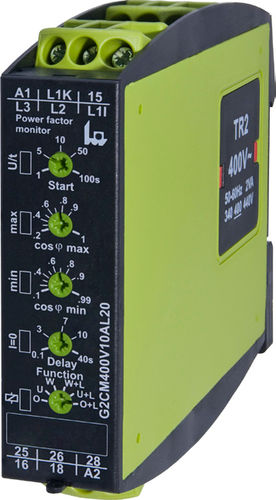 Реле для наблюдения коэффициента мощности - G2CM400V10AL20 - TELE Haase Steuergeraete GmbH - 2NO/NF / AC / трехфазовое