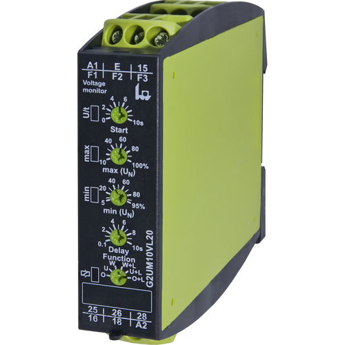 Реле для наблюдения напряжения - G2UM10VL20 - TELE Haase Steuergeraete GmbH - 2NO/NF / AC/DC / монофазовое