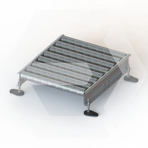 Роликовый конвейер - CRL XL 630 IRO - ERIMAC - горизонтальный / для разгрузочно-погрузочных работ / с регулируемой высотой