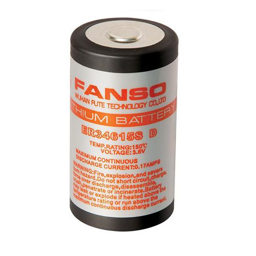 Литий-диоксид марганцевый аккумулятор - ER34615S - Wuhan Fanso Technology Co., Ltd. - тип D / 3 V / для высоких температур