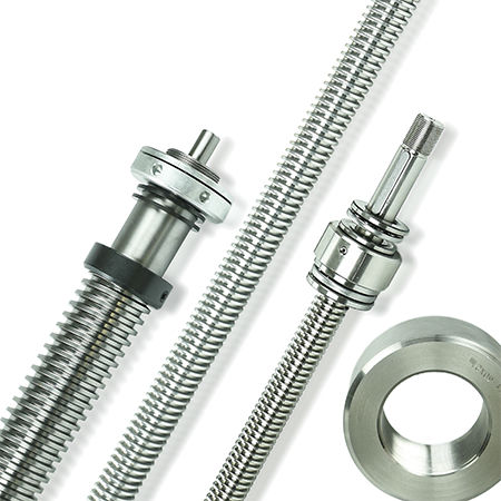 Ходовой винт по индивидуальному заказу - CUSTOMIZED THREADED SCREW WITH SHANK MACHINING - Bimeccanica s.r.l. - из нержавеющей стали / из алюминия / и гайка