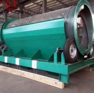 Грубое сито для переработки - GTS1848 - Henan Pingyuan Mining Machinery - для процесса / с барабаном