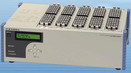 Регистратор данных напряжение - UCAM-550A - Kyowa Electronic Instruments Co. - в сети ЛС/беспроводной локальной сети / с дисплеем LCD / для термопары