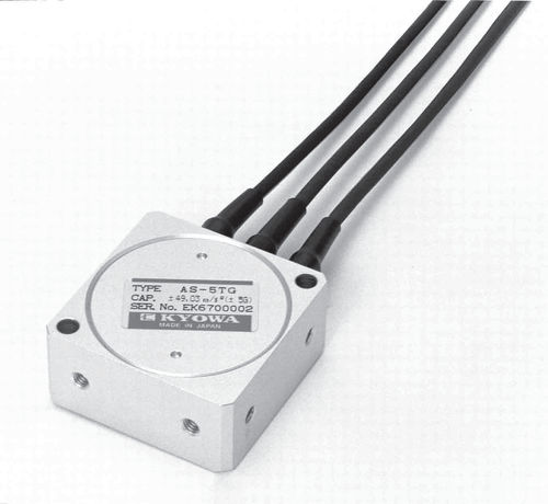 Трехосевой акселерометр - AS-TG series  - Kyowa Electronic Instruments Co. - пьезоэлектрический