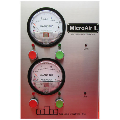Регулятор давления для сжатого воздуха - Dual MicroAir II - On Line Controls, Inc. - двухуровневый / для экструзионных линий для гибких шлангов