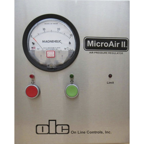 Регулятор давления сверхнизкое давление - MicroAir II - On Line Controls, Inc. - для сжатого воздуха / на пружине / одноуровневый