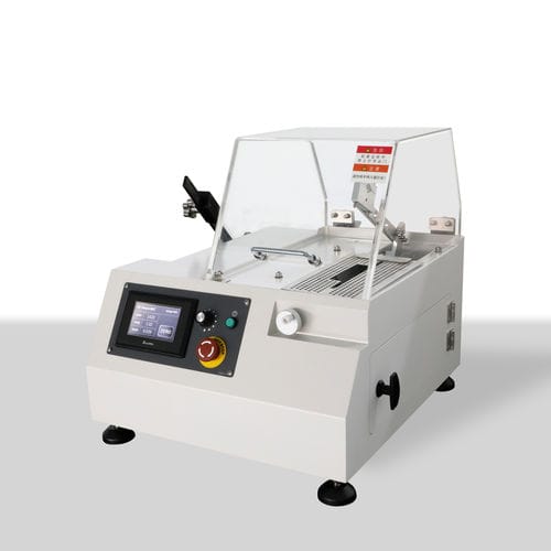 Станок для резки с вращающейся пластиной - iqiege 50S - Laizhou Weiyi Experiment Machine Manufacturing Co., Ltd. - для металла / для труб / для панелей