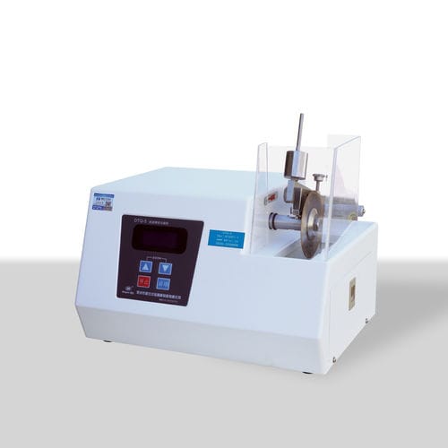 Станок для медленной резки - DTQ-5 - Laizhou Weiyi Experiment Machine Manufacturing Co., Ltd. - с вращающейся пластиной / для металла / для проб