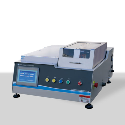 Станок для резки с вращающейся пластиной - GTQ-5000B - Laizhou Weiyi Experiment Machine Manufacturing Co., Ltd. - для металла / для проб / с цифровым управлением