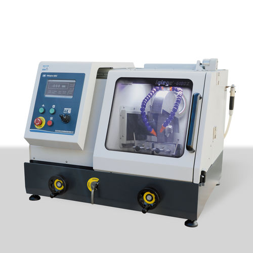 Станок для резки с вращающейся пластиной - iqiege 6100Z - Laizhou Weiyi Experiment Machine Manufacturing Co., Ltd. - для металла / для проб / с цифровым управлением
