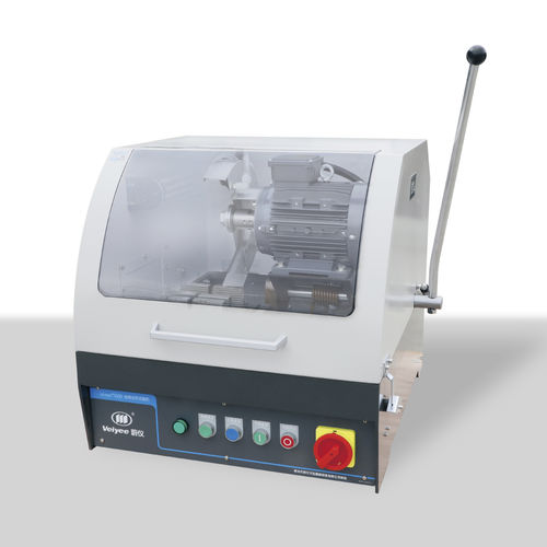 Станок для резки с ножом - iqiege ®-1100D (SQ-100) - Laizhou Weiyi Experiment Machine Manufacturing Co., Ltd. - для металла / для диска / для лабораторий