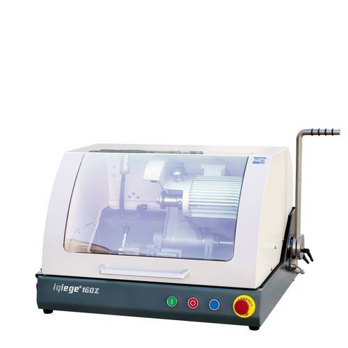 Станок для резки с вращающейся пластиной - iqiege&reg; 160Z - Laizhou Weiyi Experiment Machine Manufacturing Co., Ltd. - для металла / для проб / шлифовальный станок