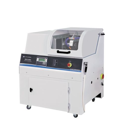 Станок для резки с вращающейся пластиной - GTQ-5000A - Laizhou Weiyi Experiment Machine Manufacturing Co., Ltd. - для керамического материала / для металла / для пластиковых материалов