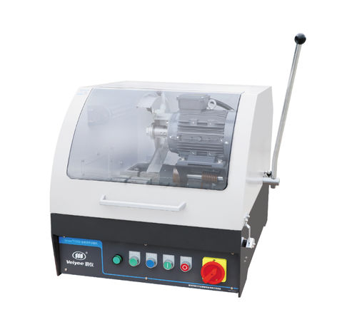 Станок для резки с вращающейся пластиной - iqiege&reg;180D - Laizhou Weiyi Experiment Machine Manufacturing Co., Ltd. - для металла / для проб / для лабораторий