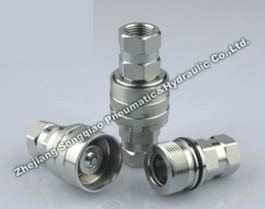 Быстроразъемное соединение - LSQ-CVV series - Zhejiang Songqiao Pneumatic and Hydraulic Co.,Ltd - гидравлический / резьбовой / из стали
