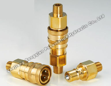 Быстроразъемное соединение - LSQ-S8 series - Zhejiang Songqiao Pneumatic and Hydraulic Co.,Ltd - пневматический / гидравлический / из латуни