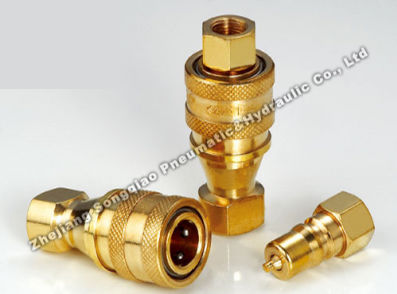 Быстроразъемное соединение - KZD series - Zhejiang Songqiao Pneumatic and Hydraulic Co.,Ltd - пневматический / гидравлический / из латуни