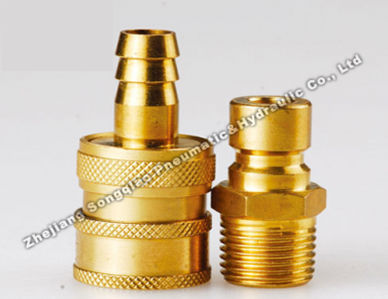 Быстроразъемное соединение - LSQ-Q3 series - Zhejiang Songqiao Pneumatic and Hydraulic Co.,Ltd - пневматический / из латуни / модульный