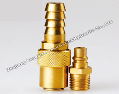 Быстроразъемное соединение - LSQ-K series - Zhejiang Songqiao Pneumatic and Hydraulic Co.,Ltd - пневматический / из латуни / модульный