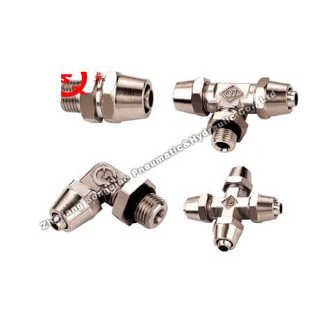 Пневматический фитинг - JSM  - Zhejiang Songqiao Pneumatic and Hydraulic Co.,Ltd - резьбовой / Т-образный / с прямым углом