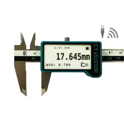 Штангенциркуль с цифровым индикатором - E-INK - MICROTECH - беспроводной / для индустрии 4.0