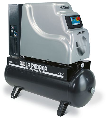 Винтовой компрессор - SAT 5 - 270 E, SAT 10 - 500 E - La Padana Air Compressors - ротационный / воздушный / с электродвигателем