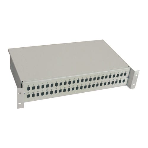 Сплайс-бокс для оптоволокна - ODF-19-2U series - DLL Partners - стойка 19 дюймов / сталь