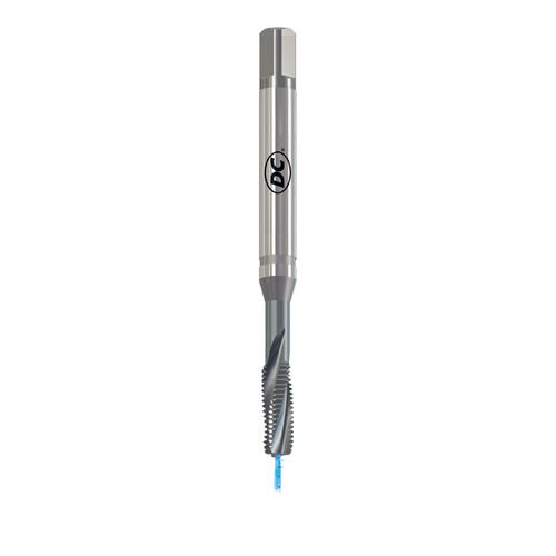 Машинный метчик для глухих отверстий - GG353TC-3 - DC SWISS SA - моноблочный / с винтовыми канавками / HSS-E