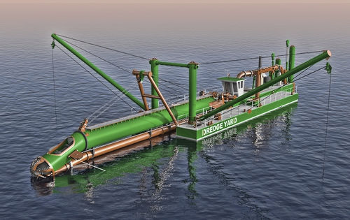 Землесосный снаряд земснаряд-рыхлитель - Cutter Suction Dredger 650 - Dredge Yard
