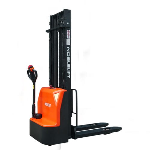 Электрический штабелер - PSE L-C series - Noblelift Intelligent Equipment Co., Ltd. - с сопровождающим оператором / 12 В / для промышленного применения