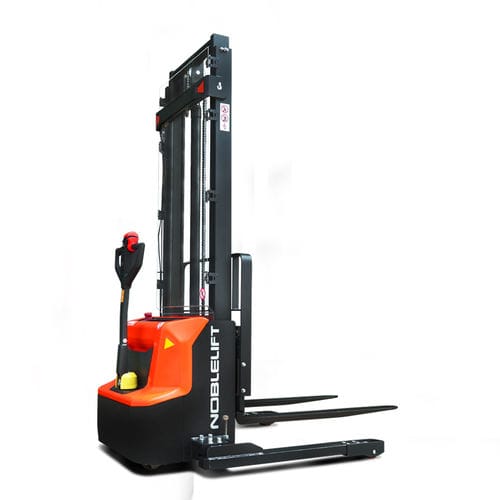Штабелер на аккумуляторе - PSE12 series - Noblelift Intelligent Equipment Co., Ltd. - с пешим оператором / 24 В / 12 В